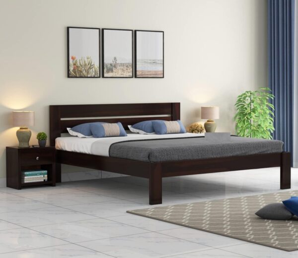 Ferrovilla Marinus Queen Size Sheesham Wood Bed for Bedroom