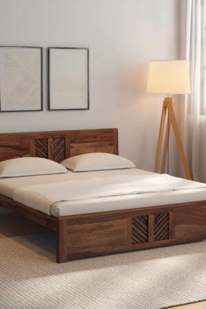 Ferrovilla King Size NNS6 Sheesham Wood Bed for Bedroom
