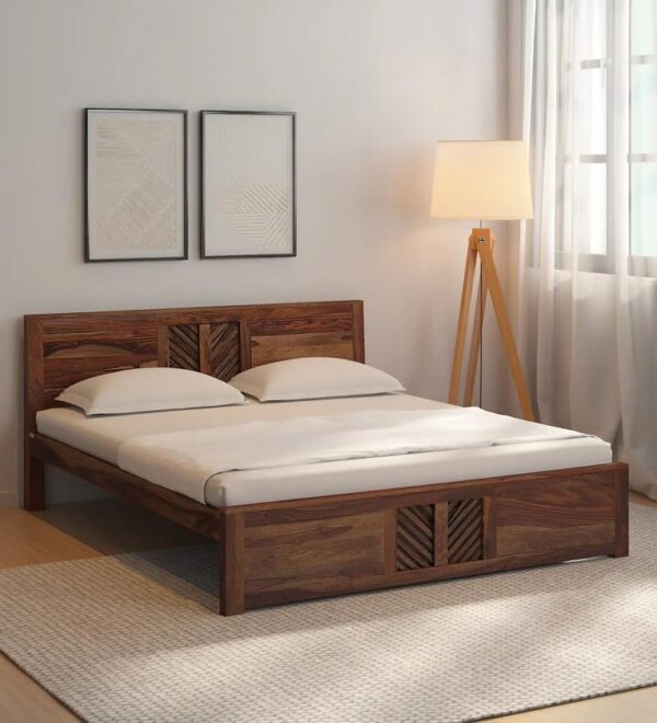Ferrovilla King Size NNS6 Sheesham Wood Bed for Bedroom