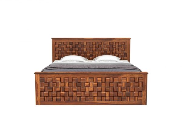 Ferrovilla Elite Queen Size Sheesham Wood Bed for Bedroom - Image 8