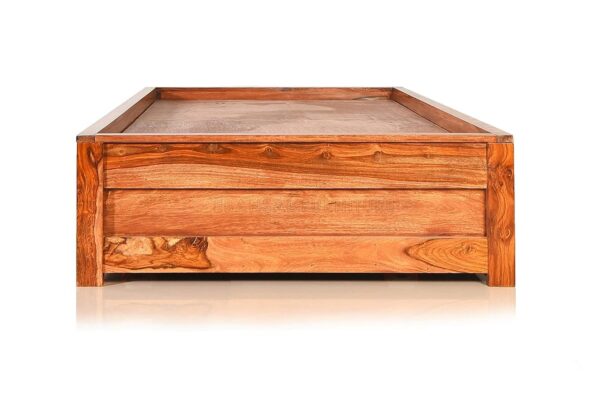 Ferrovilla WS3 Single Sheesham Wood Low Floor Bed with Drawer Storage for Bedroom - Image 5