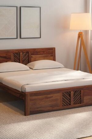 Ferrovilla King Size NS 31 Sheesham Wood Bed for Bedroom