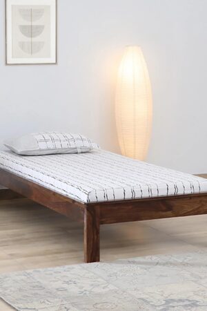 Ferrovilla NNS3 Single Sheesham Wood Bed for Bedroom