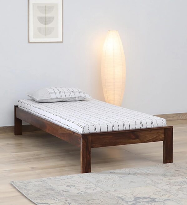 Ferrovilla NNS3 Single Sheesham Wood Bed for Bedroom