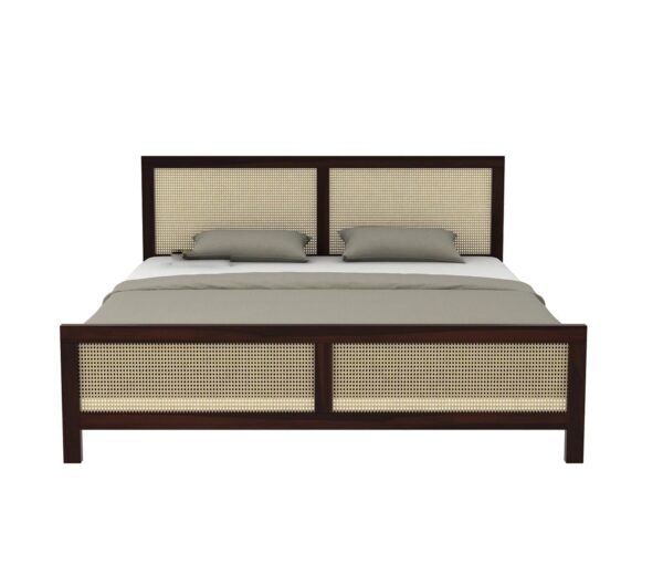 Ferrovilla King Size NS 27 Sheesham Wood Bed for Bedroom - Image 9