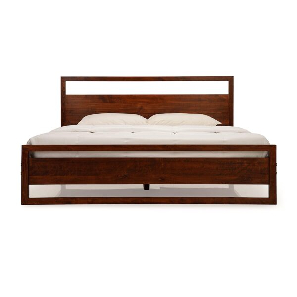 Ferrovilla King Size NS 20 Sheesham Wood Bed for Bedroom - Image 5