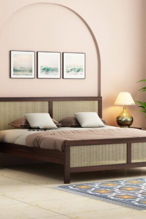 Ferrovilla King Size NS 27 Sheesham Wood Bed for Bedroom