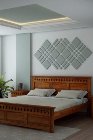 Ferrovilla Staru Queen Size Sheesham Wood Bed for Bedroom