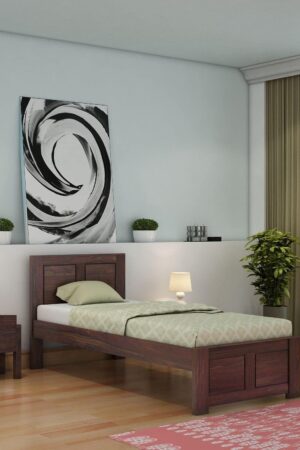 Ferrovilla NS24 Single Sheesham Wood Bed for Bedroom