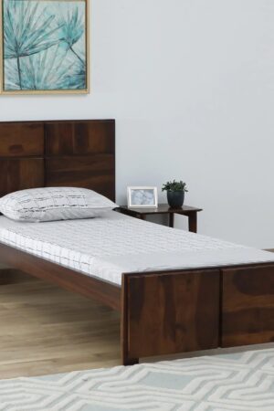 Ferrovilla NNS2 Single Sheesham Wood Bed for Bedroom
