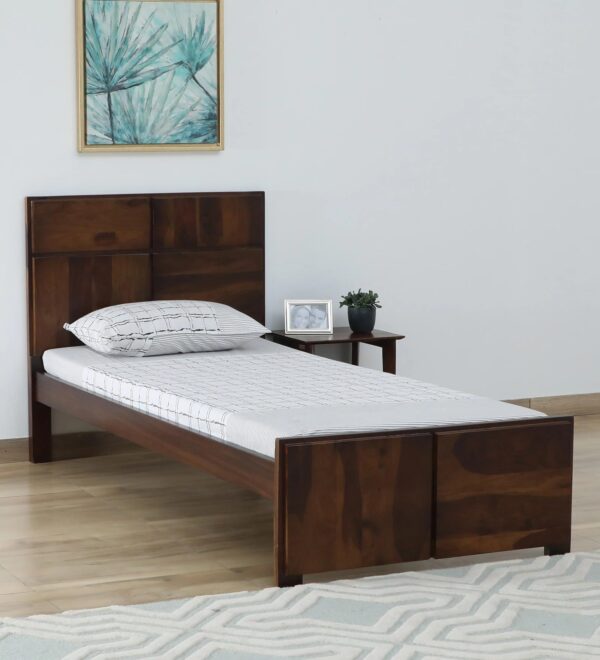 Ferrovilla NNS2 Single Sheesham Wood Bed for Bedroom