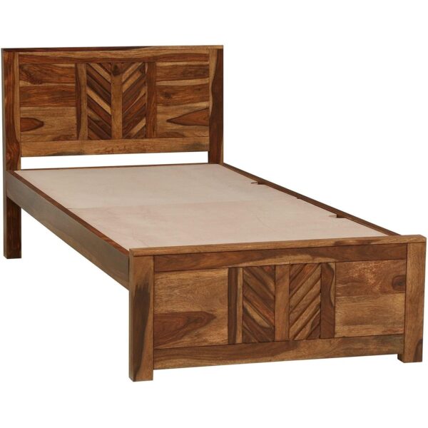 Ferrovilla NS23 Single Sheesham Wood Bed for Bedroom - Image 7