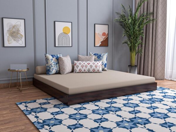 Ferrovilla Baken Queen Size Sheesham Wood Bed for Bedroom