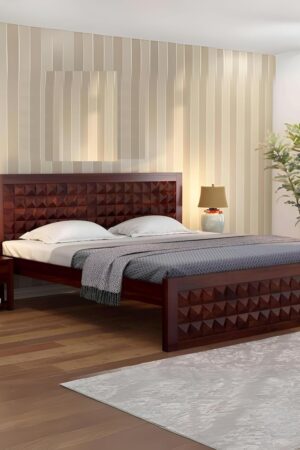 Ferrovilla Tokyo Queen Size Sheesham Wood Bed for Bedroom