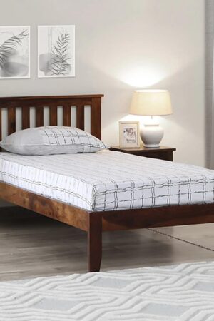 Ferrovilla NNS1 Single Sheesham Wood Bed for Bedroom