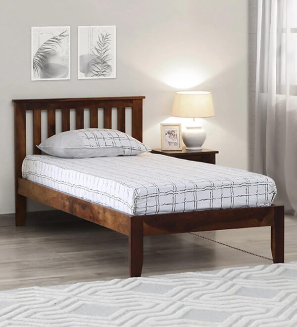 Ferrovilla NNS1 Single Sheesham Wood Bed for Bedroom