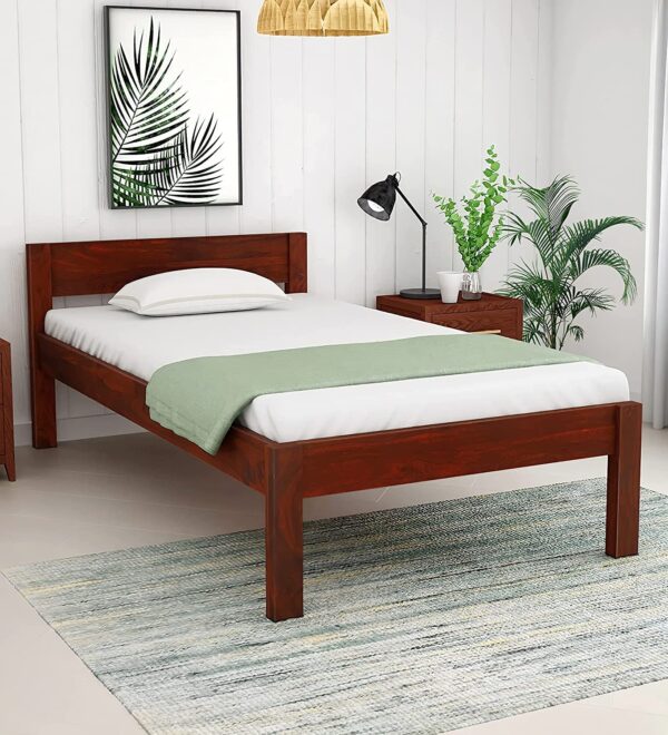 Ferrovilla NS26 Single Sheesham Wood Bed for Bedroom