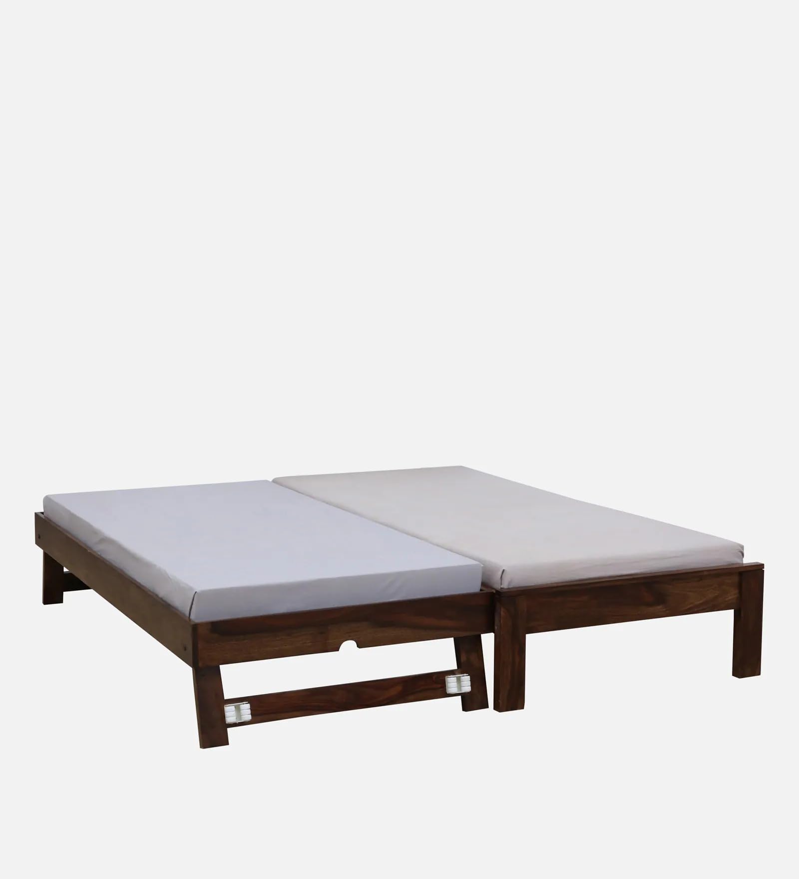Ferrovilla Hepes Trundle Single Sheesham Wood Bed for Bedroom with 2 Years Warranty - Image 5