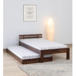 Ferrovilla Luis Trundle Single Sheesham Wood Bed for Bedroom with 2 Years Warranty