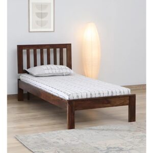 Ferrovilla Peluga Double Low Floor Sheesham Wood Bed for Bedroom (48x78) with 2 Years Warranty